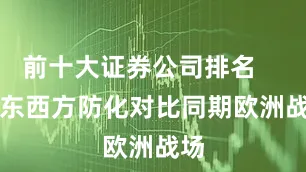 前十大证券公司排名        东西方防化对比同期欧洲战场